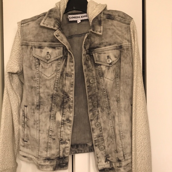 Express Jackets & Blazers - Express Jean jacket + hoodie
